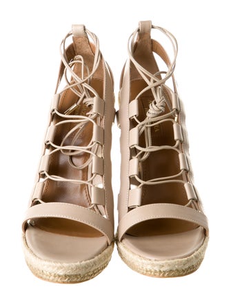 Aquazzura Leather Espadrilles