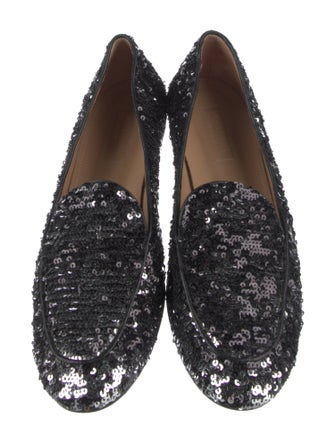 Aquazzura Sequins Loafers