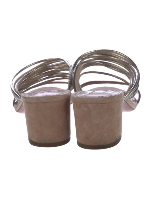 Aquazzura Suede Slides