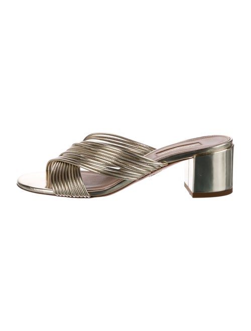Aquazzura Leather Slides