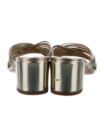 Aquazzura Leather Slides