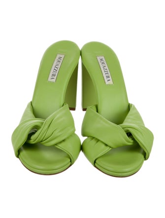 Aquazzura Leather Slides
