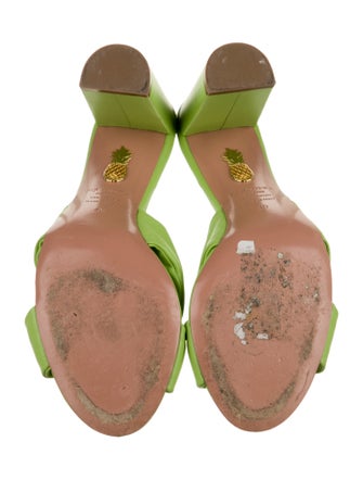 Aquazzura Leather Slides