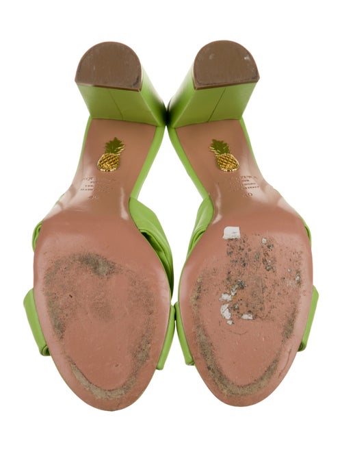 Aquazzura Leather Slides