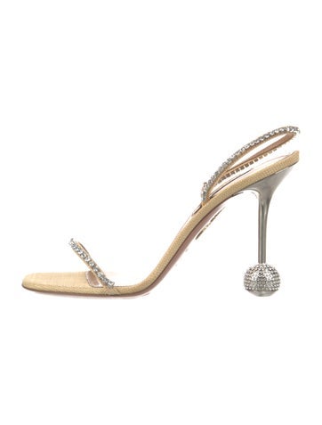 Aquazzura Sandals Crystal Slingback IT 40.5 | 10.5