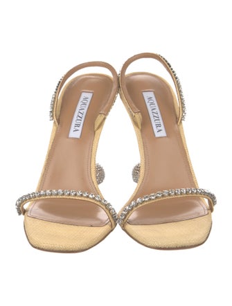 Aquazzura Crystal Slingback Sandals