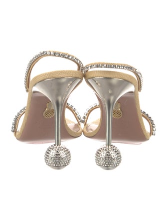 Aquazzura Crystal Slingback Sandals