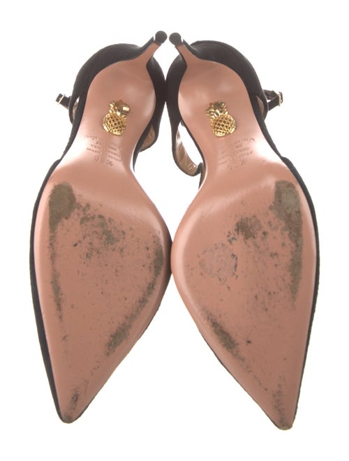 Aquazzura Suede T-Strap Pumps