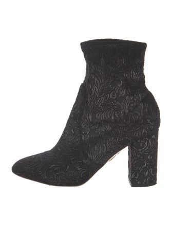 Aquazzura Velvet Sock Boots