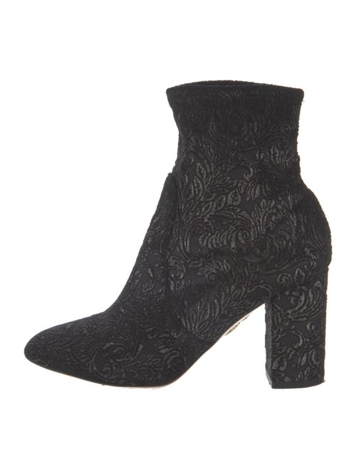 Aquazzura Velvet Sock Boots