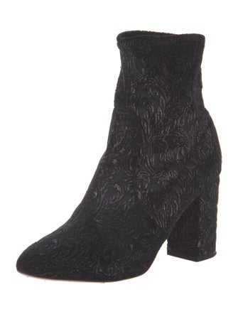 Aquazzura Velvet Sock Boots