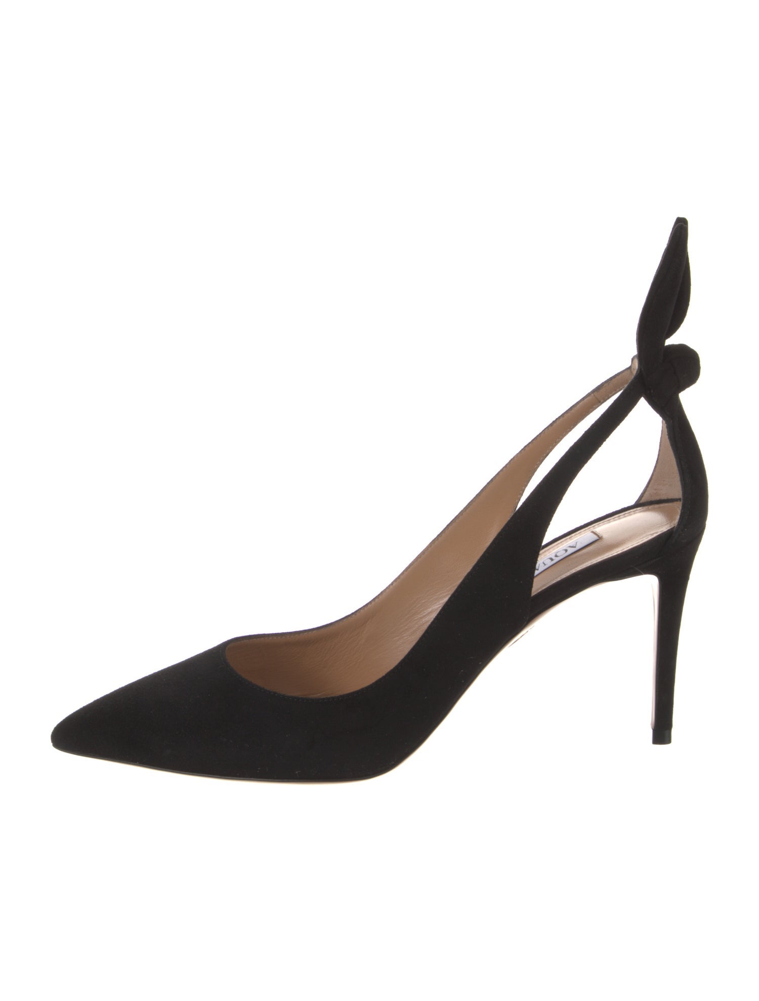 Aquazzura Suede Slingback Pumps