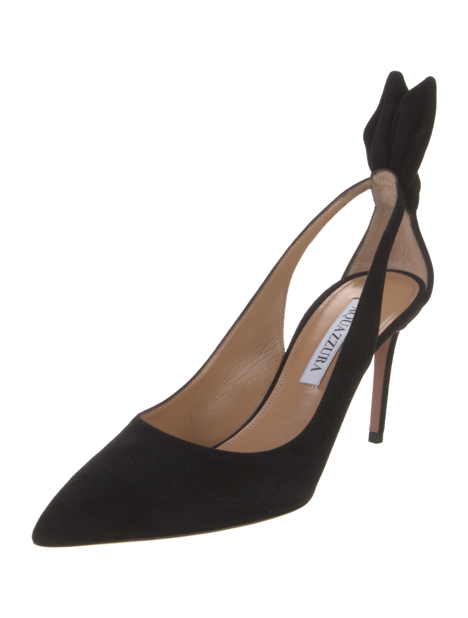 Aquazzura Suede Slingback Pumps