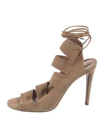 Aquazzura Suede Gladiator Sandals