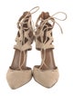 Aquazzura Suede T-Strap Pumps