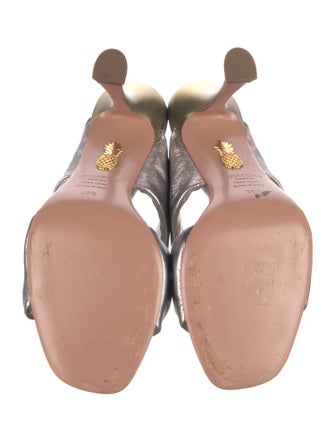 Aquazzura Leather Slides