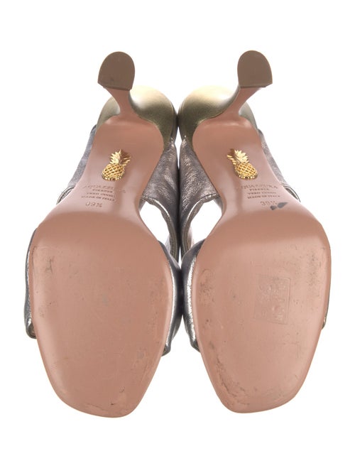 Aquazzura Leather Slides