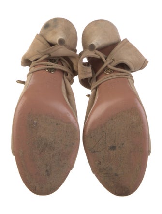 Aquazzura Suede Cutout Accent Sandals