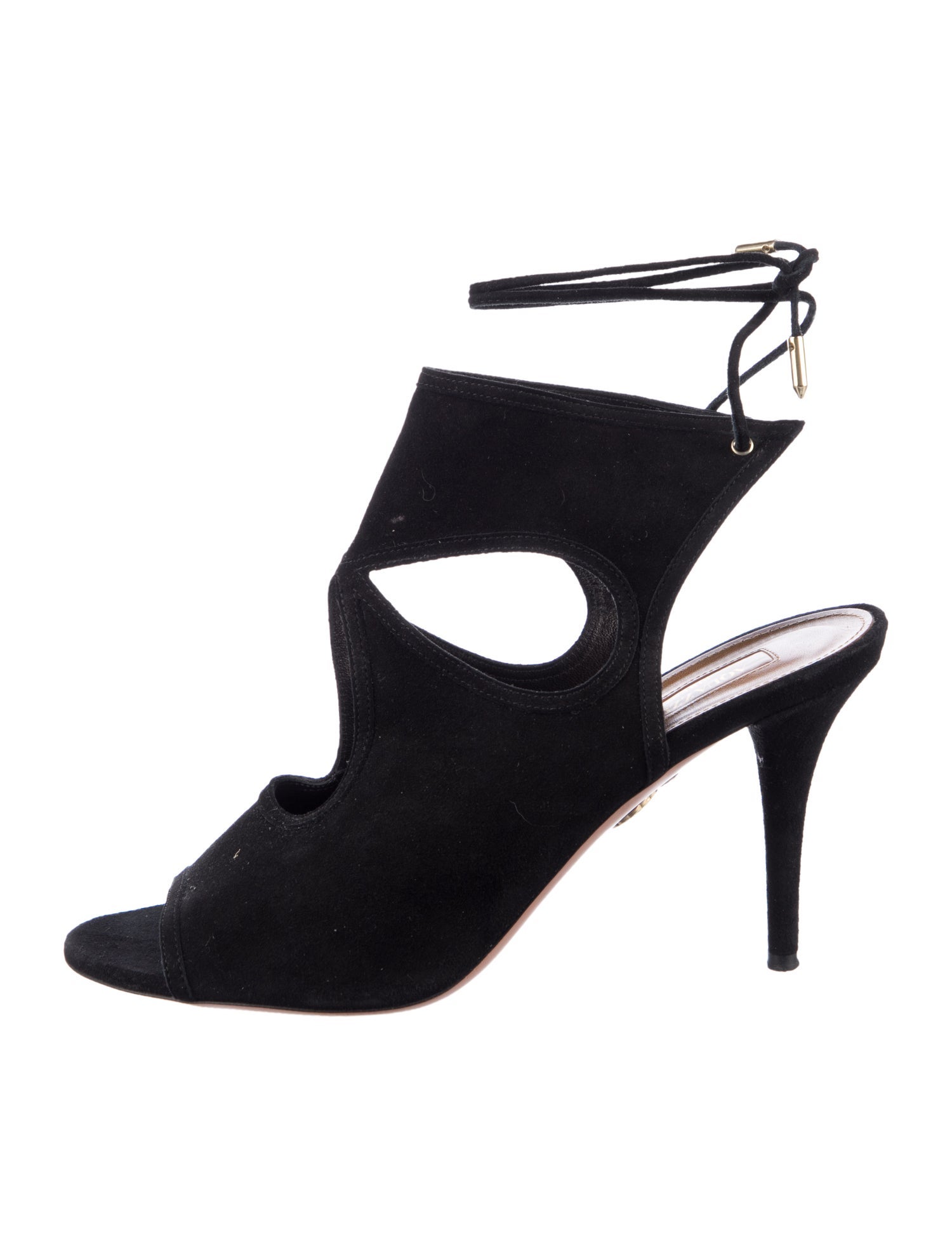 Aquazzura Suede Slingback Pumps