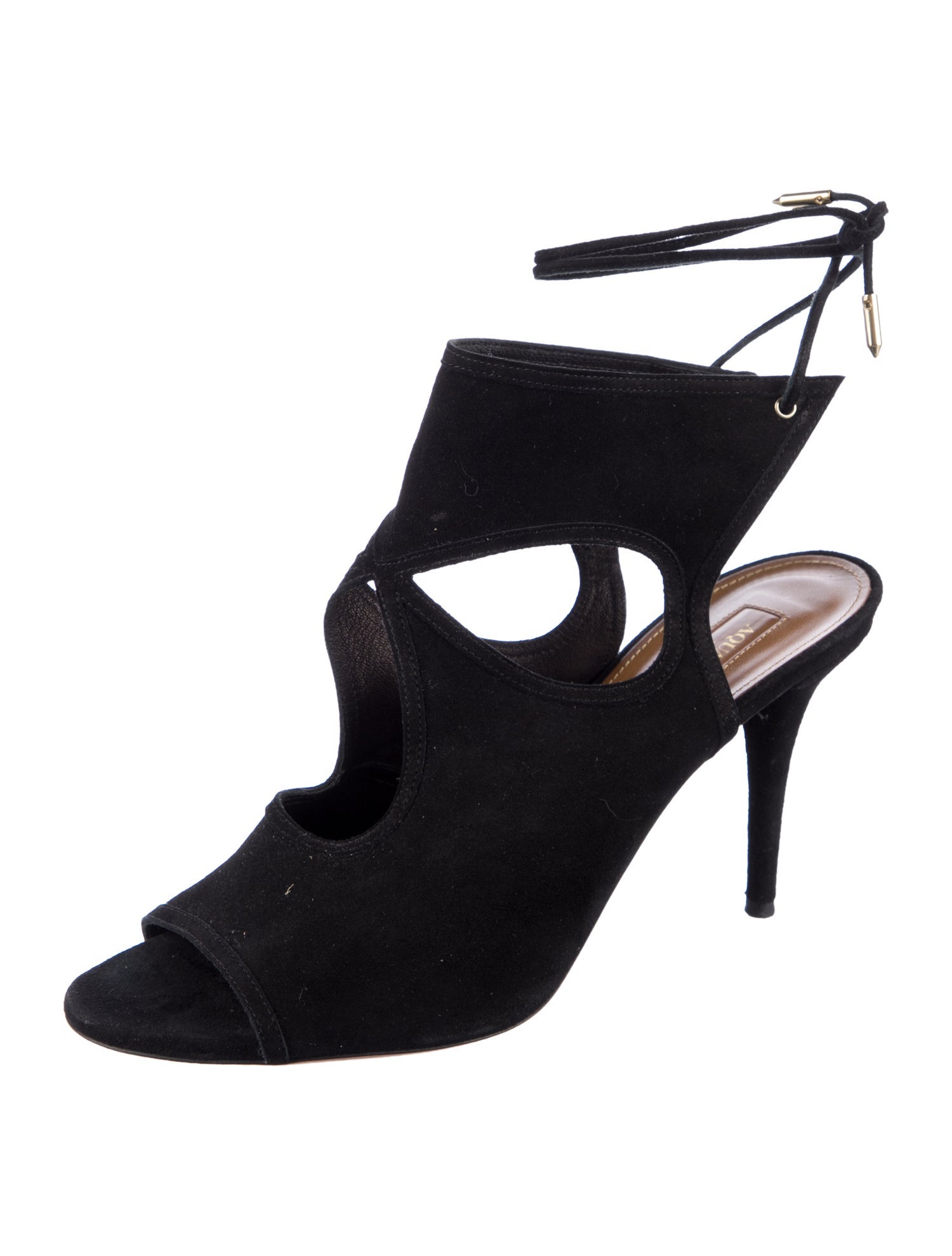 Aquazzura Suede Slingback Pumps