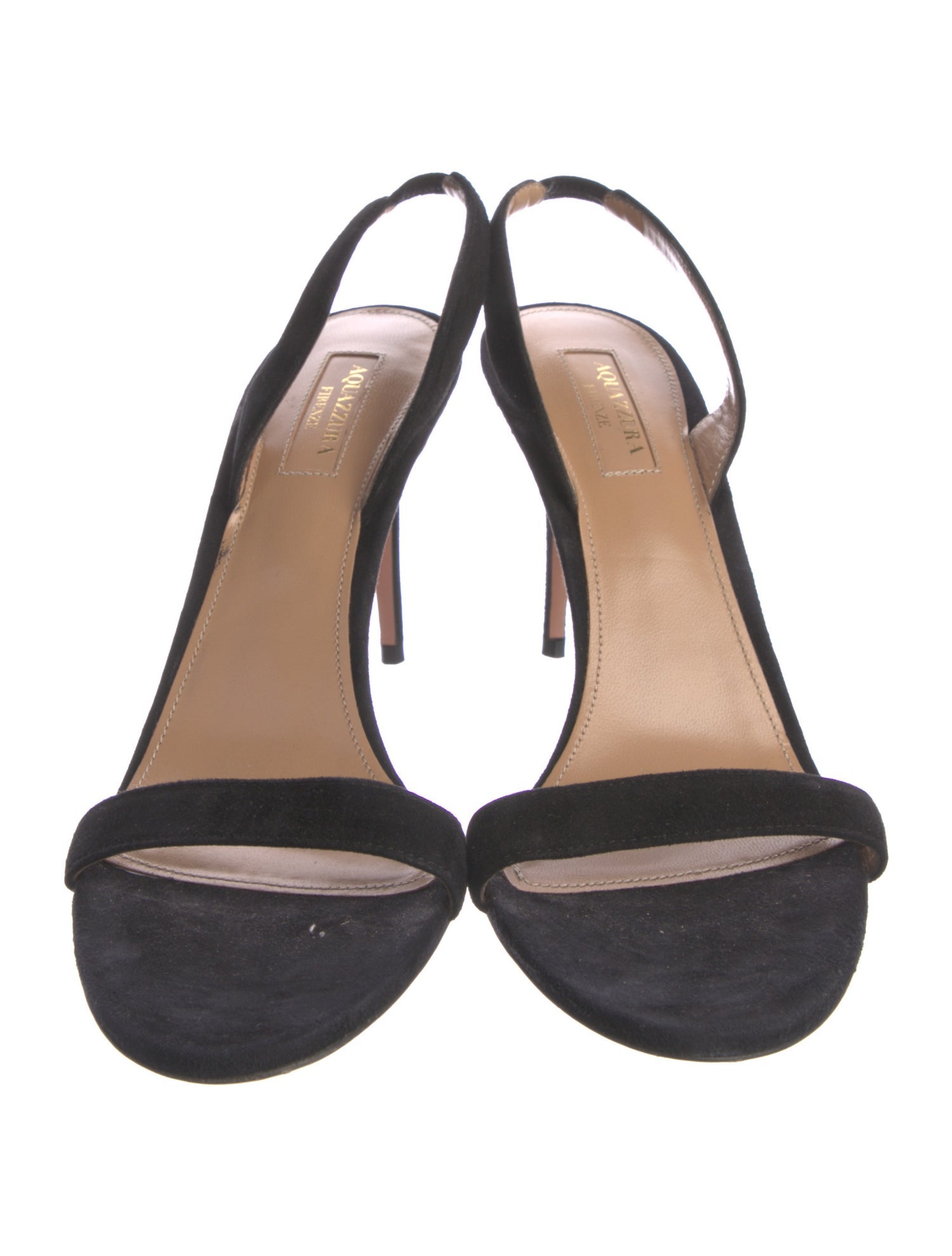 Aquazzura Suede Slingback Sandals