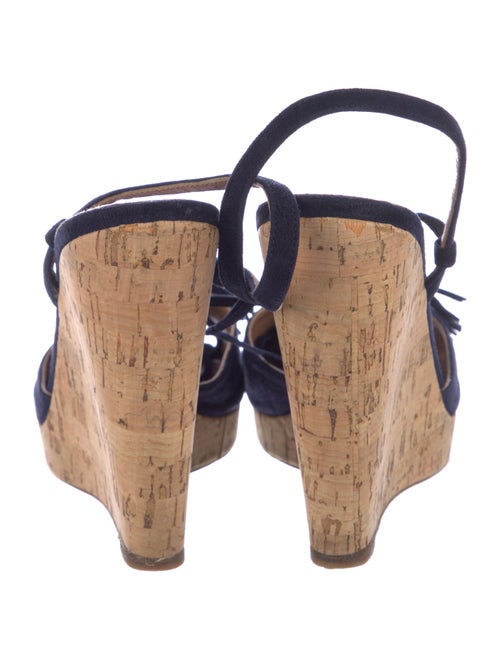 Aquazzura Suede Tassel Accents Espadrilles