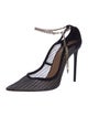 Aquazzura Mesh Chain-Link Accents Pumps