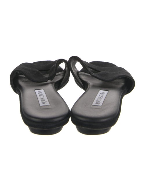Aquazzura Suede Slides