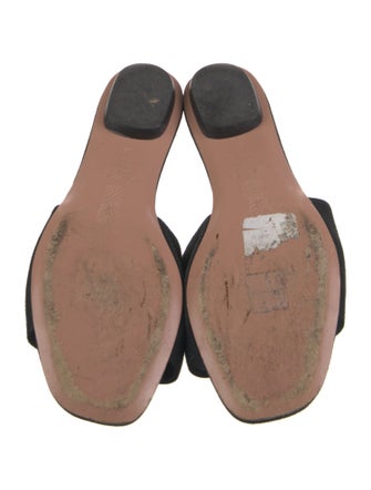 Aquazzura Suede Slides