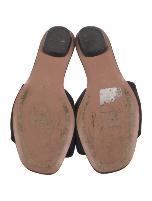 Aquazzura Suede Slides