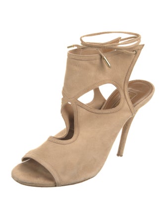 Aquazzura Suede Gladiator Sandals