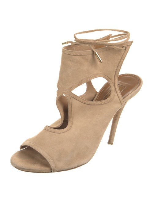 Aquazzura Suede Gladiator Sandals