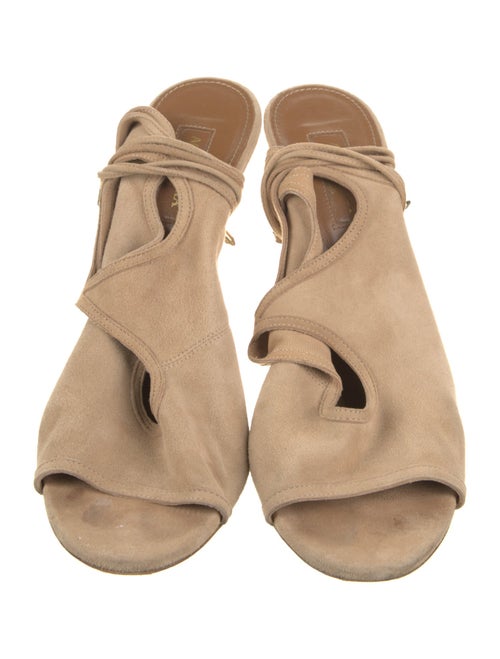 Aquazzura Suede Gladiator Sandals