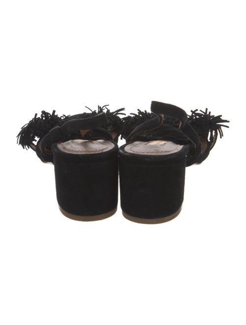 Aquazzura Suede Tassel Accents Sandals