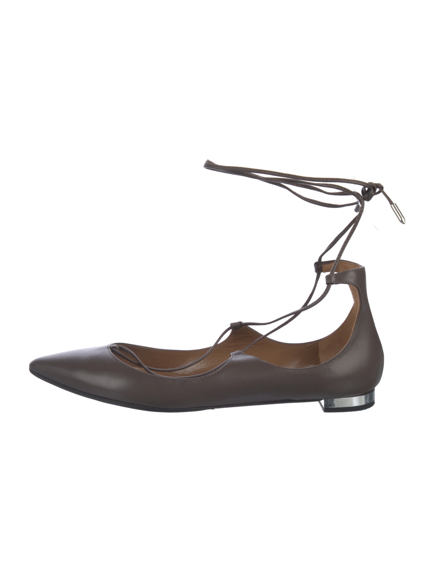 Aquazzura Leather Flats