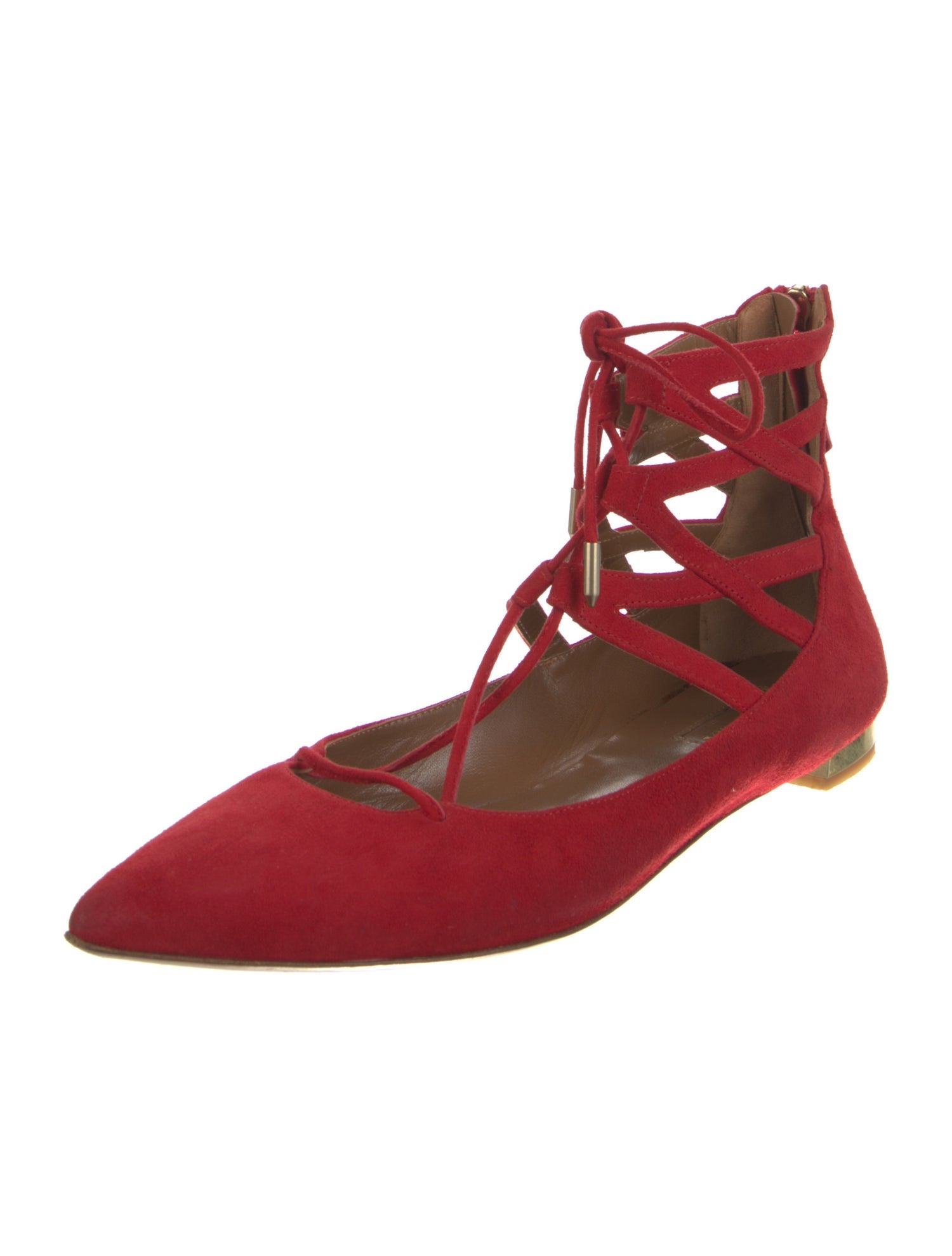 Aquazzura Suede Ballet Flats