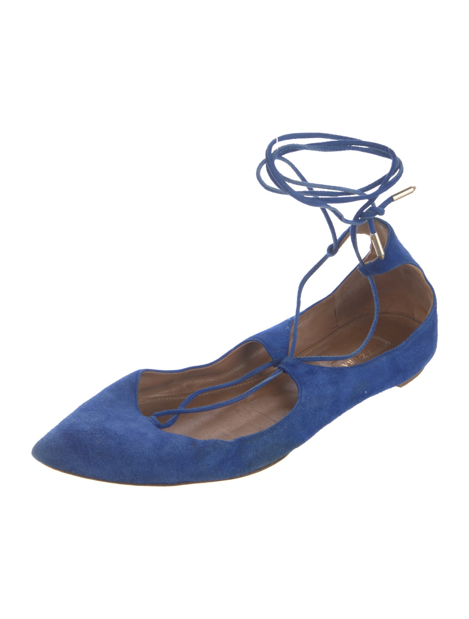 Aquazzura Vintage Suede Flats