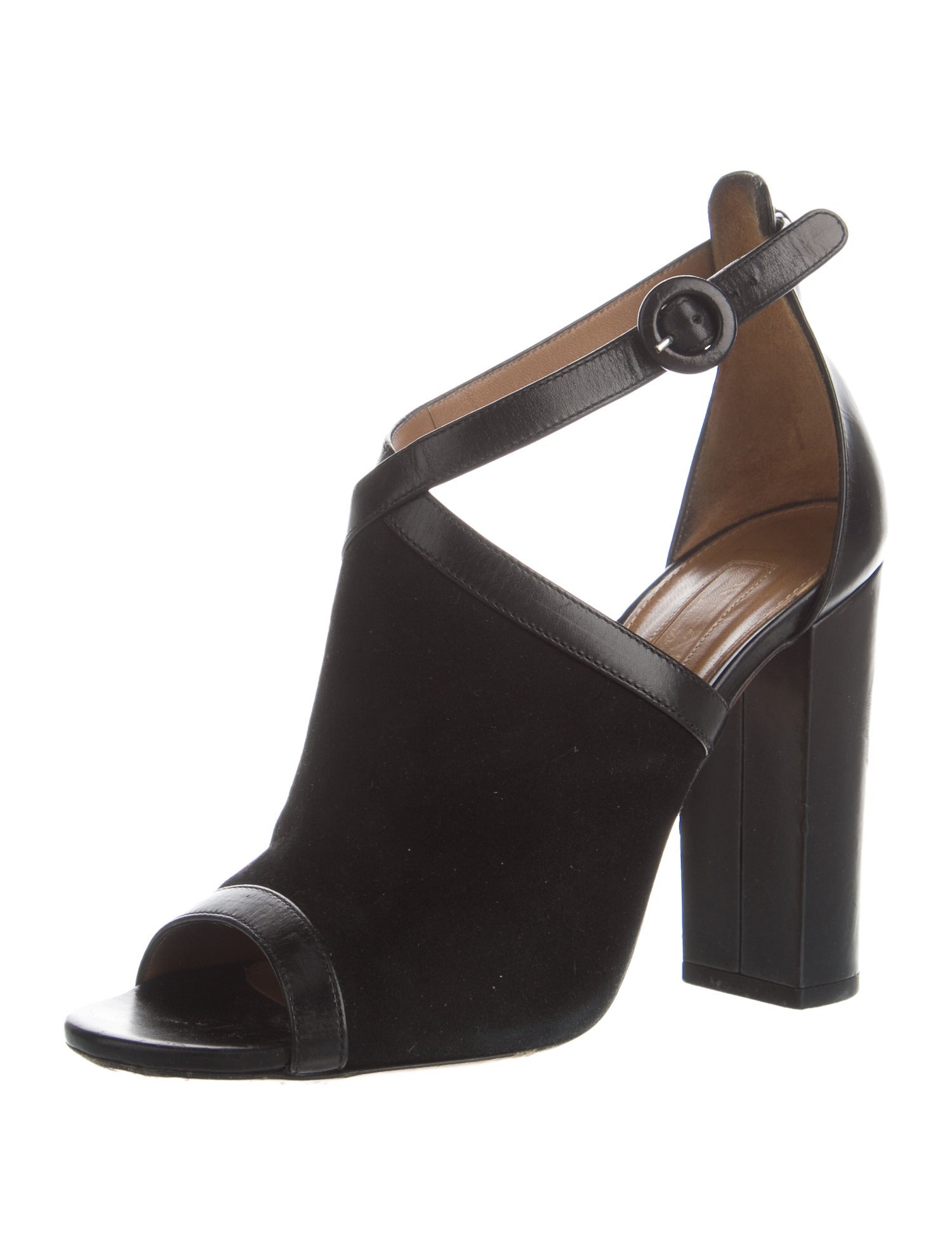 Aquazzura Suede T-Strap Pumps