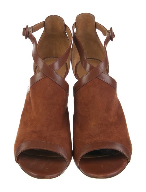 Aquazzura Suede T-Strap Pumps