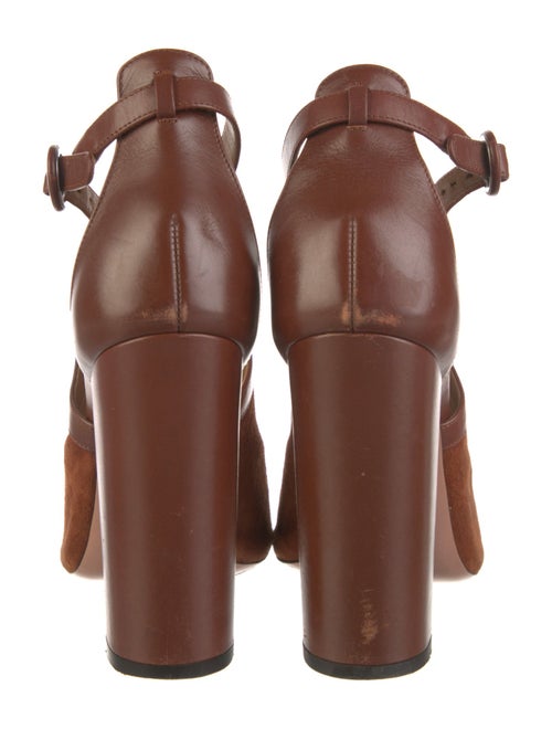 Aquazzura Suede T-Strap Pumps