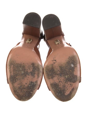 Aquazzura Suede T-Strap Pumps