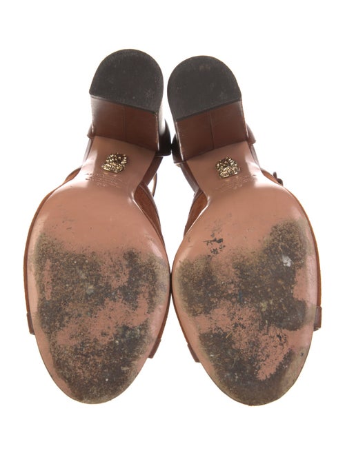 Aquazzura Suede T-Strap Pumps