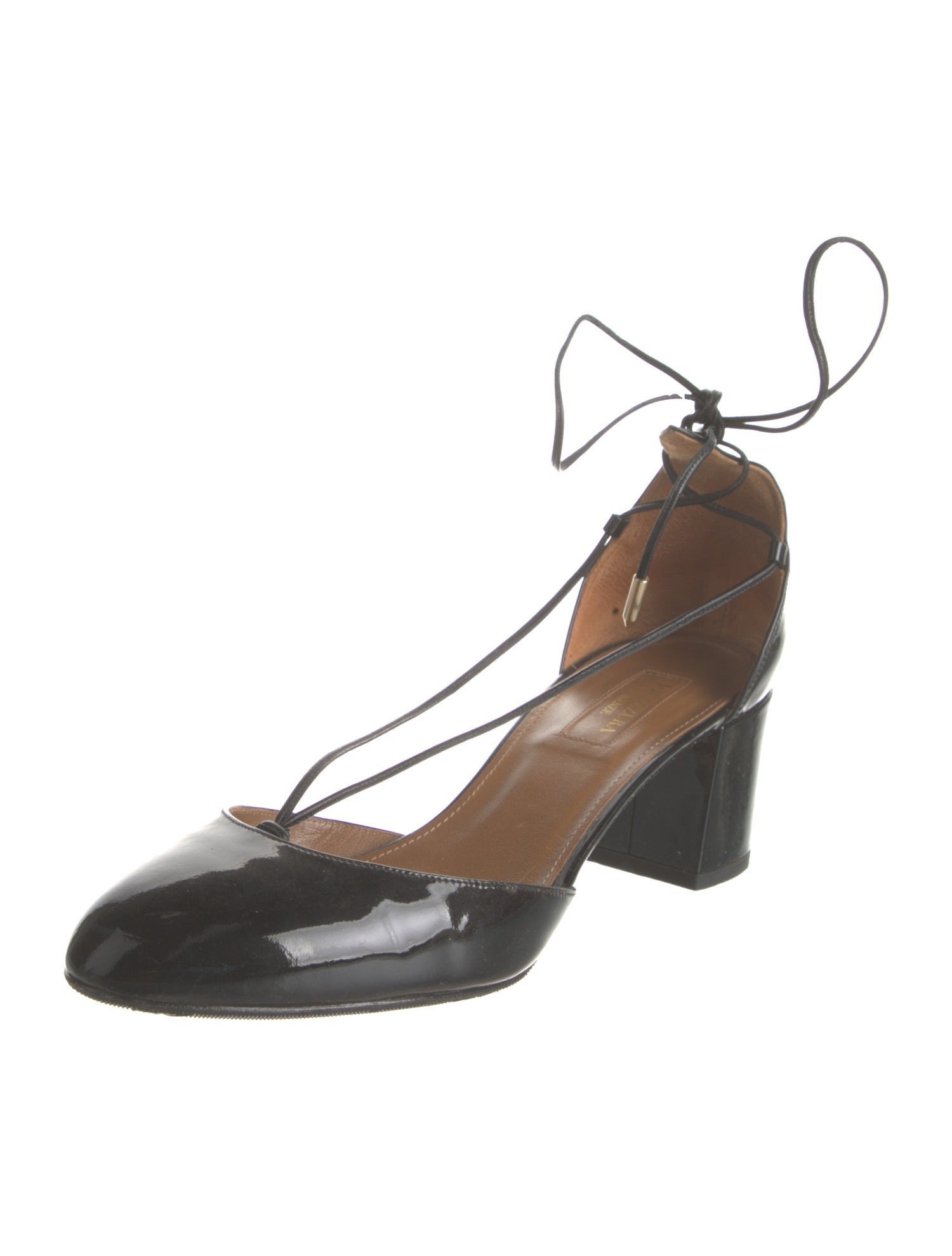 Aquazzura Patent Leather D'Orsay Pumps