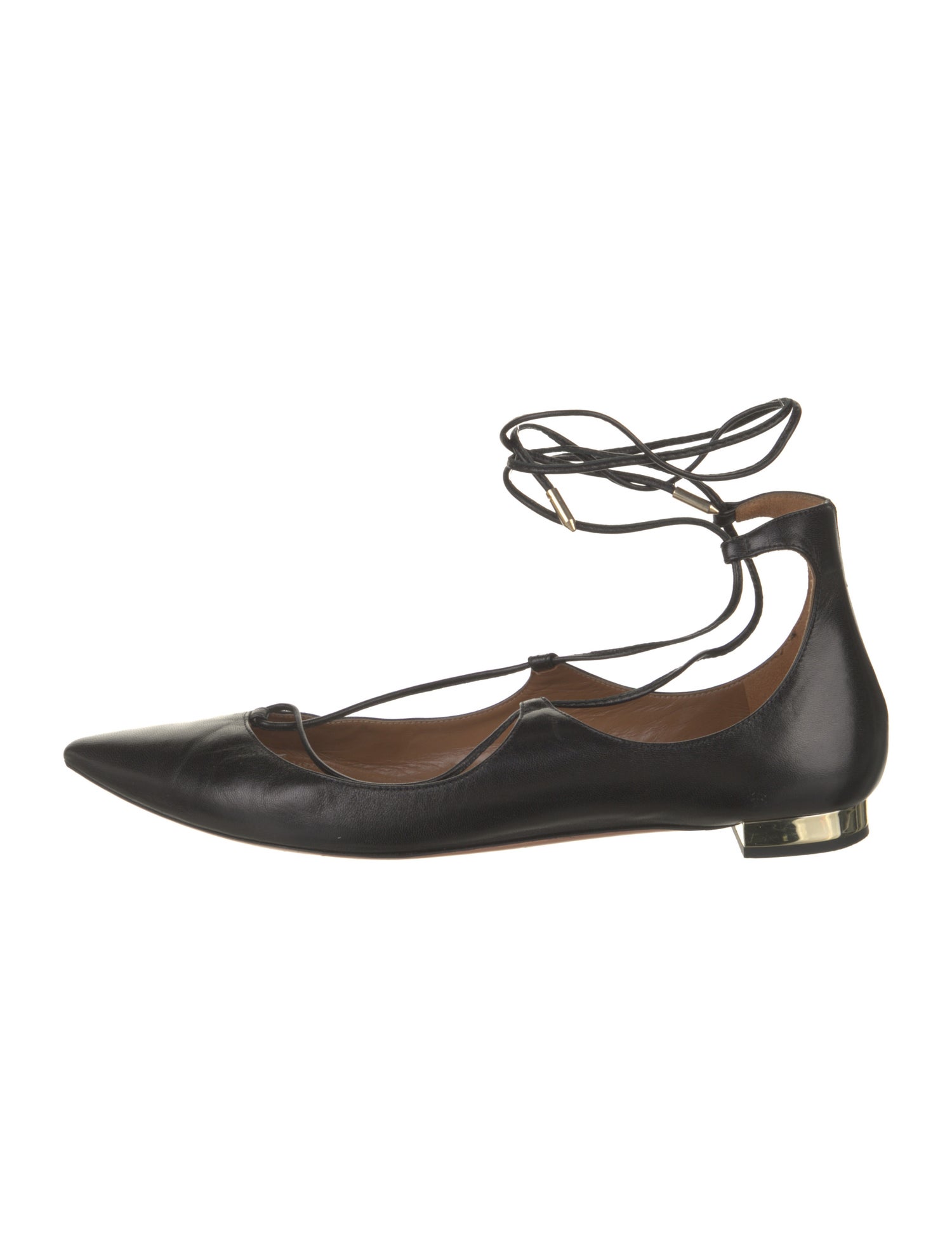 Aquazzura Leather Ballet Flats