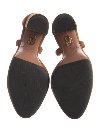 Aquazzura Suede D'Orsay Pumps