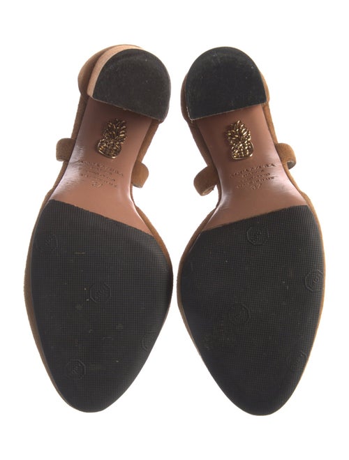Aquazzura Suede D'Orsay Pumps