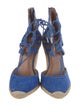 Aquazzura Suede Cutout Accent Espadrilles