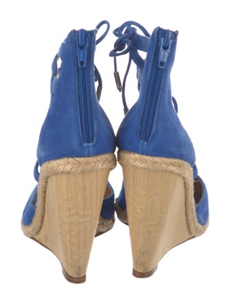 Aquazzura Suede Cutout Accent Espadrilles