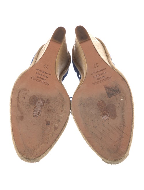 Aquazzura Suede Cutout Accent Espadrilles