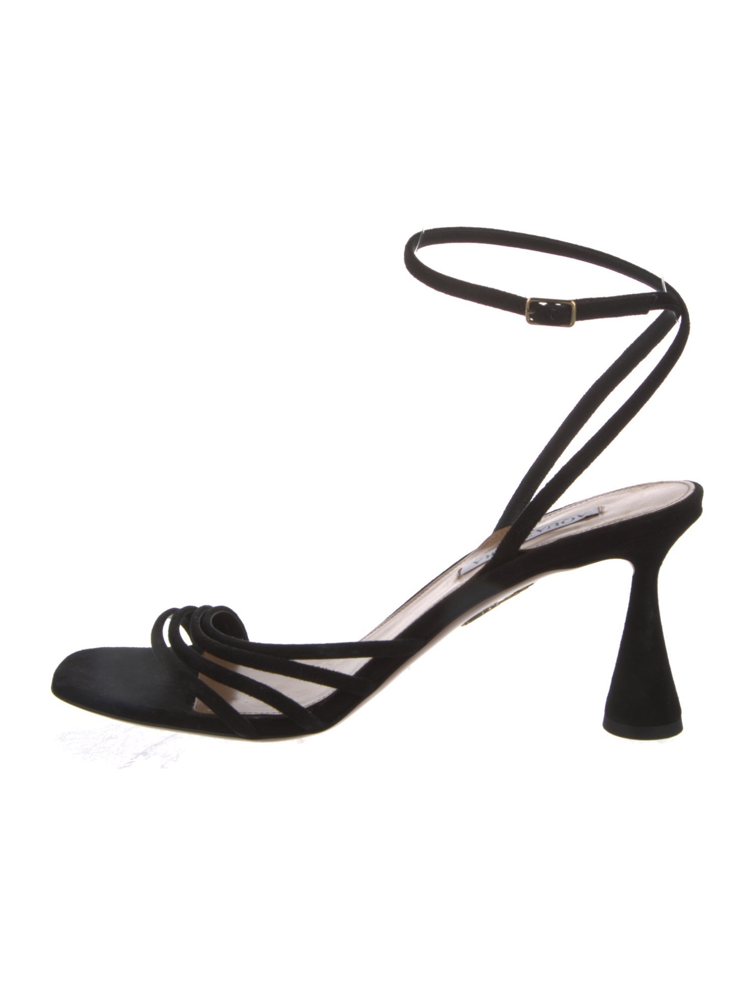Aquazzura Suede Cutout Accent Sandals
